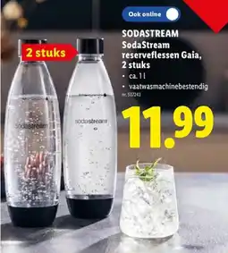 Lidl SodaStream reserveflessen Gaia, 2 stuks aanbieding