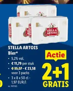 Lidl STELLA ARTOIS Bier aanbieding
