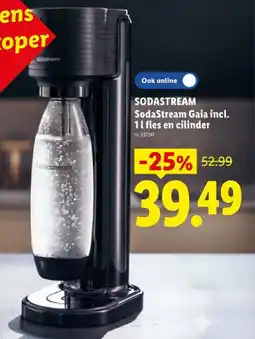 Lidl SodaStream Gaia incl. 11 fles en cilinder aanbieding