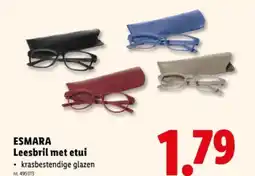 Lidl Leesbril met etui aanbieding