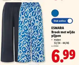 Lidl Broek met wijde pijpen aanbieding