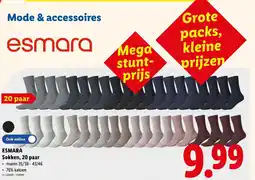 Lidl Sokken, 20 paar aanbieding
