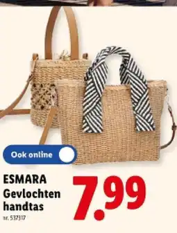 Lidl Gevlochten handtas aanbieding