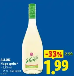 Lidl Hugo spritz aanbieding