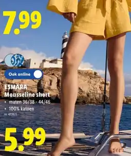 Lidl Mousseline short aanbieding