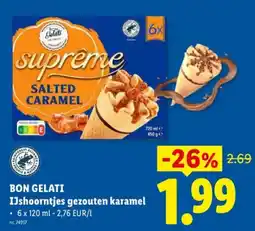 Lidl IJshoorntjes gezouten karamel aanbieding