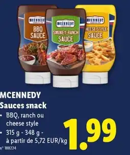 Lidl Mcennedy Sauces Snack aanbieding