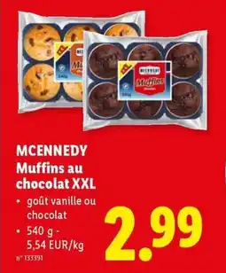 Lidl Mcennedy Muffins Au Chocolat XXL aanbieding
