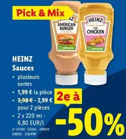 Lidl Heinz Sauces aanbieding