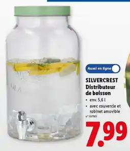 Lidl Silvercrest Distributeur De Boisson aanbieding