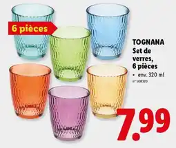 Lidl Tognana set de verres aanbieding