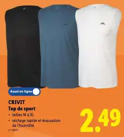 Lidl CRIVIT Top de sport aanbieding