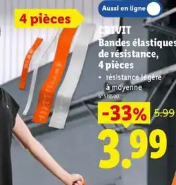 Lidl Crivit bandes élastiques de résistance, aanbieding