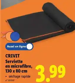 Lidl Crivit Serviette en microfibre aanbieding