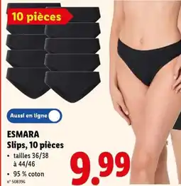 Lidl Esmara Slips aanbieding