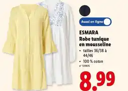 Lidl Esmara Robe tunique en mousseline aanbieding