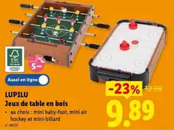 Lidl Lupilu jeux de table en bois aanbieding
