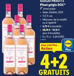 Lidl Giulio pasotti pinot grigio doc aanbieding