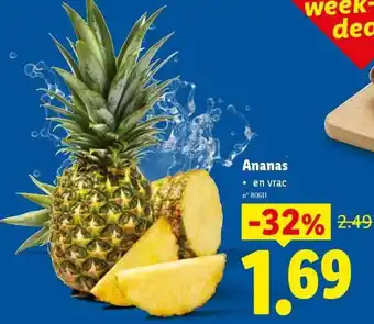 Lidl Ananas aanbieding