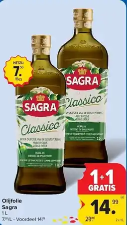 Carrefour Olijfolie Sagra aanbieding