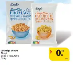 Carrefour Luchtige snacks simpl aanbieding
