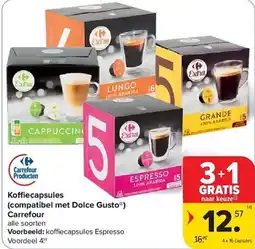 Carrefour Koffiecapsules Compatibel met Dolce Gusto Carrefour aanbieding