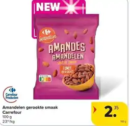 Carrefour Amandelen gerookte smaak Carrefour aanbieding
