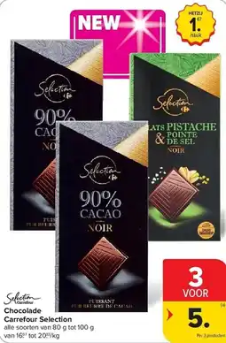 Carrefour Chocolade Carrefour Selection aanbieding