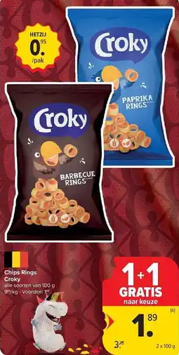 Carrefour Chips Rings Croky aanbieding