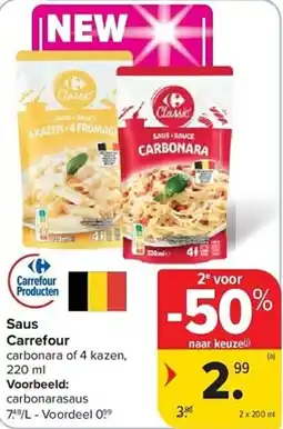 Carrefour Saus Carrefour aanbieding