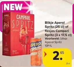 Carrefour Blikje Aperol Spritz aanbieding