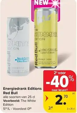 Carrefour Energiedrank Editions Red Bull aanbieding