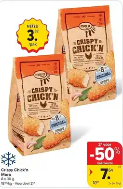 Carrefour Crispy Chick'n Mora aanbieding