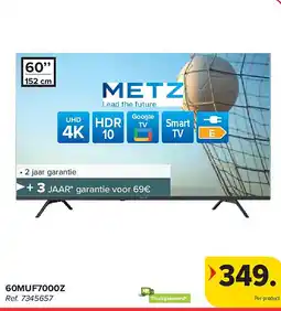 Carrefour METZ 60MUF7000Z 4K TV aanbieding