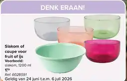Carrefour Slakom of coupe voor fruit of ijs aanbieding
