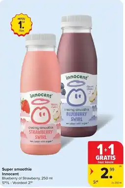 Carrefour Super smoothie Innocent aanbieding