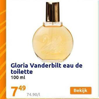 Action Gloria Vanderbilt Eau De Toilette aanbieding