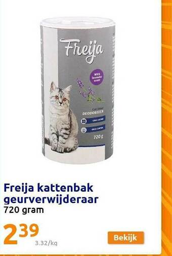 Action Freija Kattenbak Geurverwijderaar aanbieding
