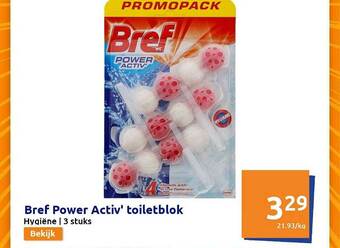 Action Bref Power Activ Toiletblok aanbieding