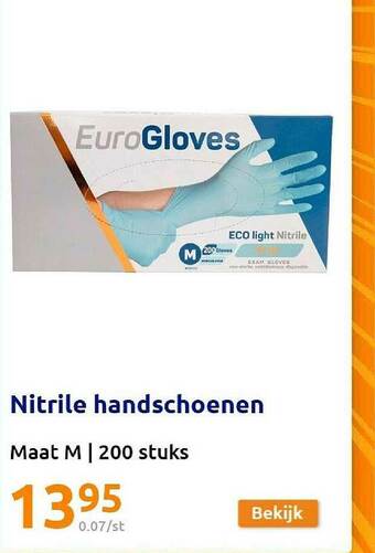 Action Nitrile Handschoenen aanbieding
