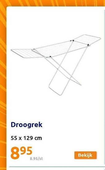 Action Droogrek aanbieding