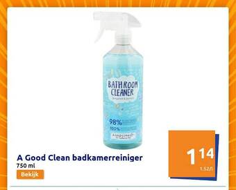 Action A Good Clean Badkamerreiniger aanbieding