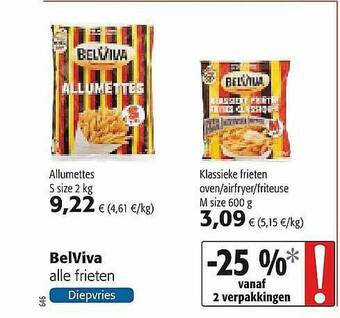 Colruyt Belviva Frieten aanbieding