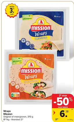 Carrefour Wraps Mission aanbieding