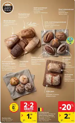 Carrefour Zuurdesembrood Kwaliteitsketen Carrefour en brood Carrefour Selection aanbieding