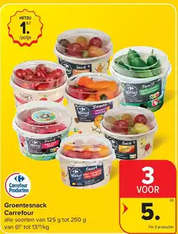 Carrefour Groentesnack Carrefour aanbieding