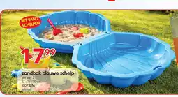 Yess zandbak blauwe schelp aanbieding