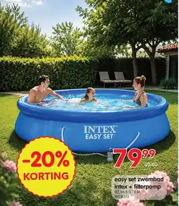 Yess easy set zwembad intex + filterpomp aanbieding