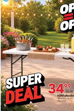 Yess tafel plooibaar aanbieding