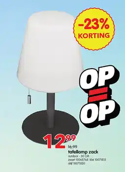 Yess tafellamp zack aanbieding